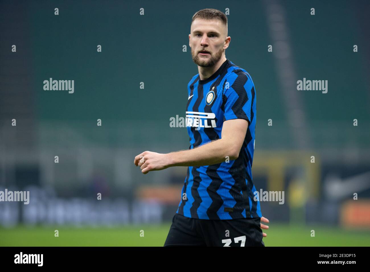 Mailand Skriniar des FC Internazionale Milano während der italienischen Meisterschaft Serie EIN Fußballspiel zwischen FC Internazionale und Juventus FC am 17. Januar 2021 im Giuseppe Meazza Stadion in Mailand, Italien - Foto Morgese-Rossini / DPPI / LiveMedia Stockfoto