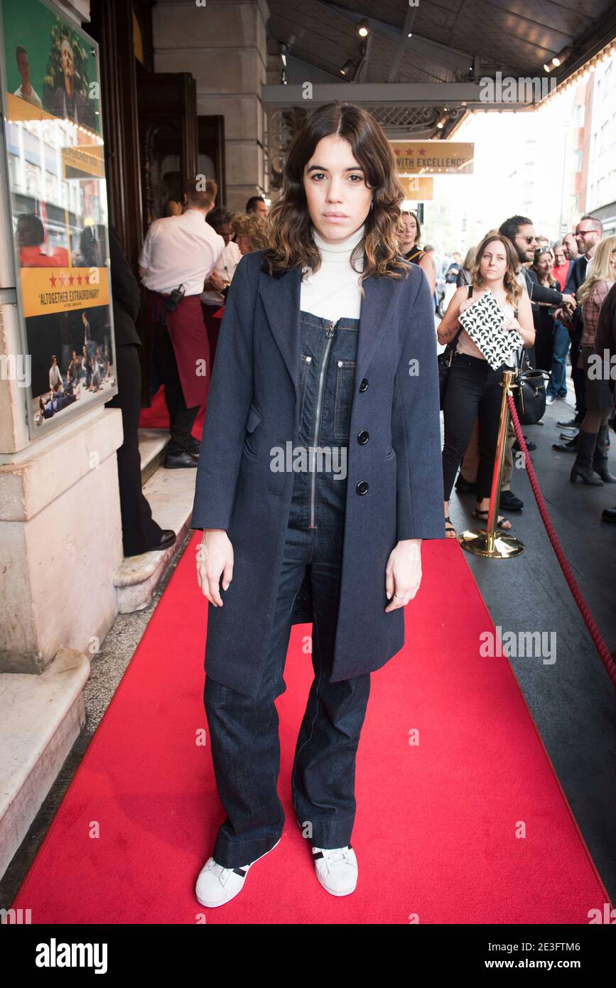 Gala Gordon kommt am Vererbungspressetag im Noel Coward Theatre, St Martins Lane, London an. Stockfoto