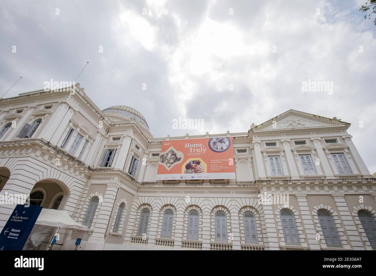 Singapur 17. Jan 2021: Das Nationalmuseum von Singapur ist der Geschichte Singapurs gewidmet. Es ist das älteste Museum in Singapur. Stockfoto