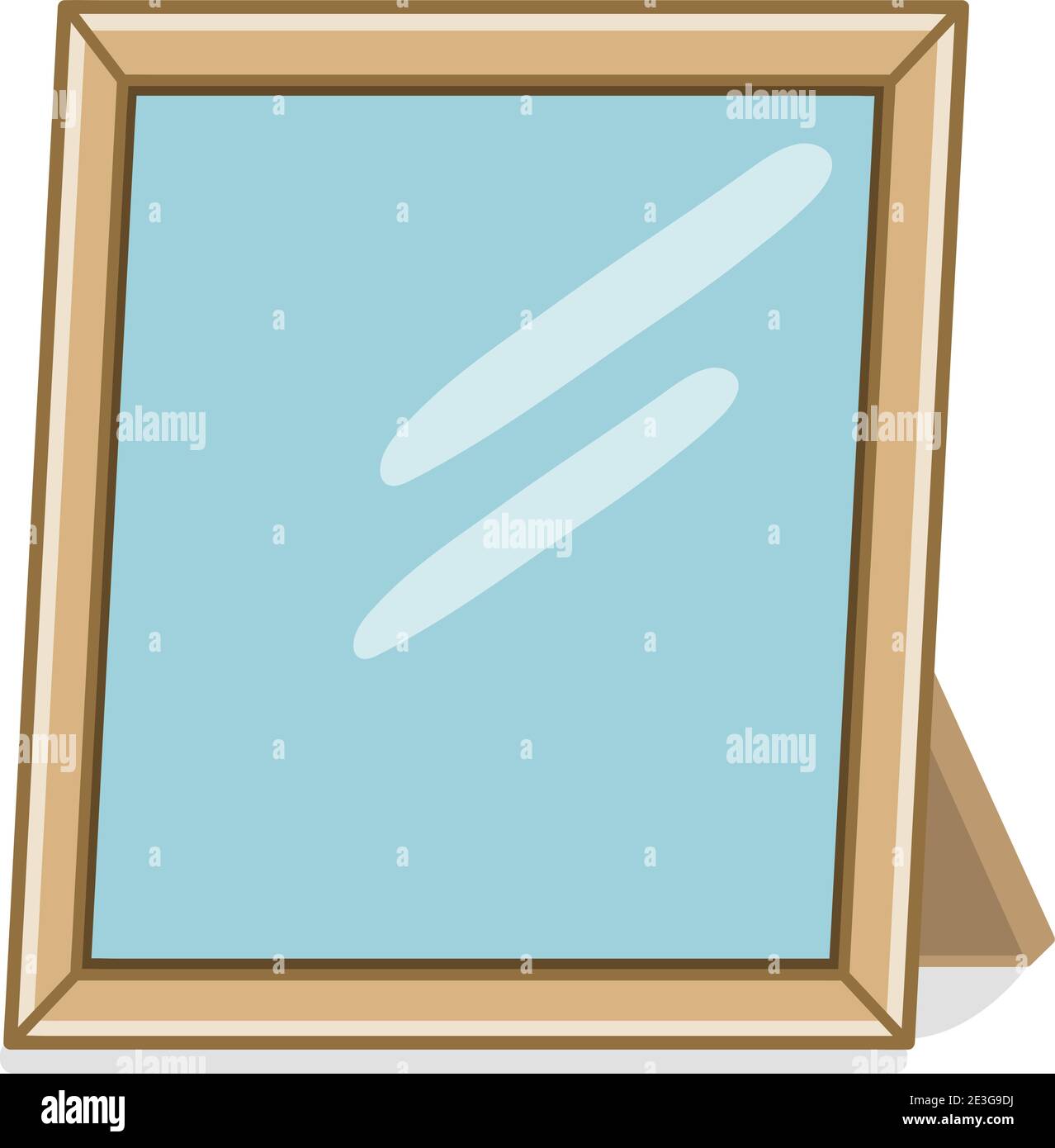 Vektordarstellung eines Fotostativs isoliert auf weißem Hintergrund. Stock Vektor