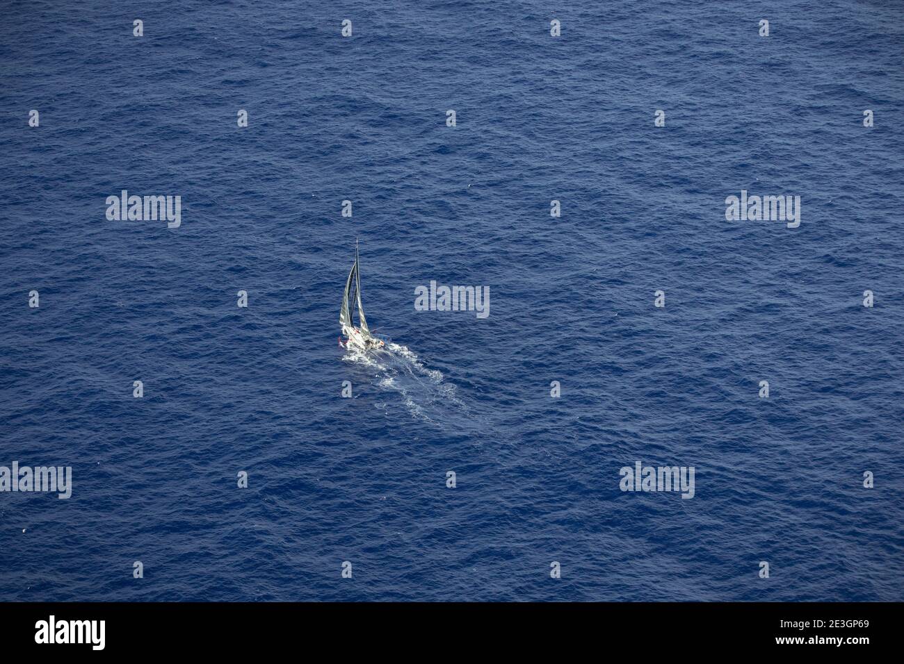 Boris Herrmann (ger) segelt auf dem Imoca SeaExplorer - Yacht Club de Monaco während der 2020-2021 VendÃ©e Globe, 9. Ausgabe / LM Stockfoto