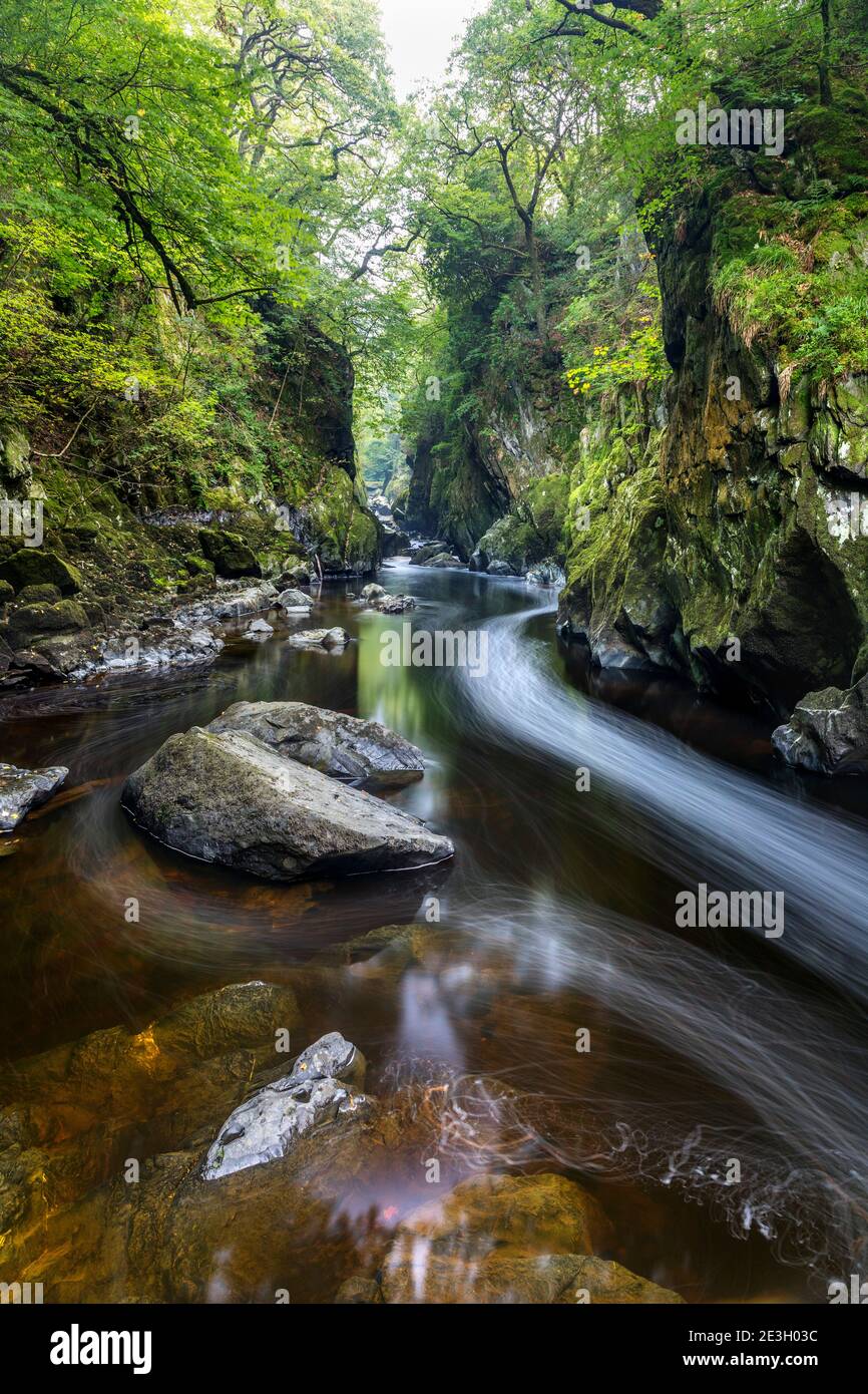 Betws Y Coed; Fairy Glen; River Conway; Wales; Stockfoto