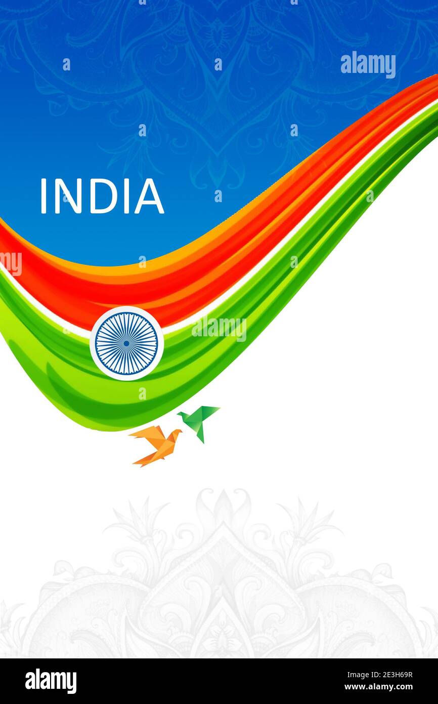 Glücklicher Tag der Unabhängigkeit Indiens Stockfoto