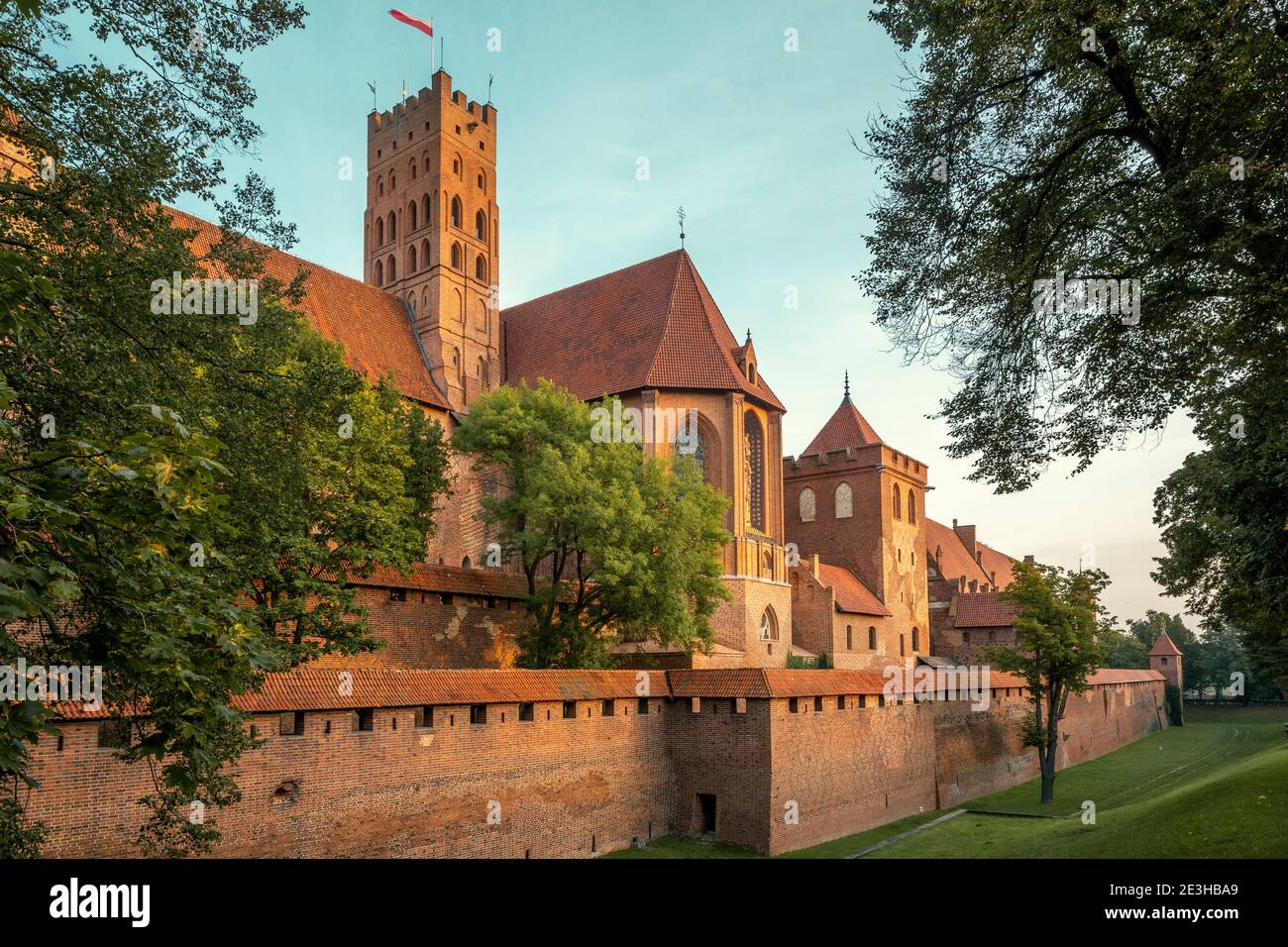 Mittelalterliches schloss in malbork, Polen Stockfoto