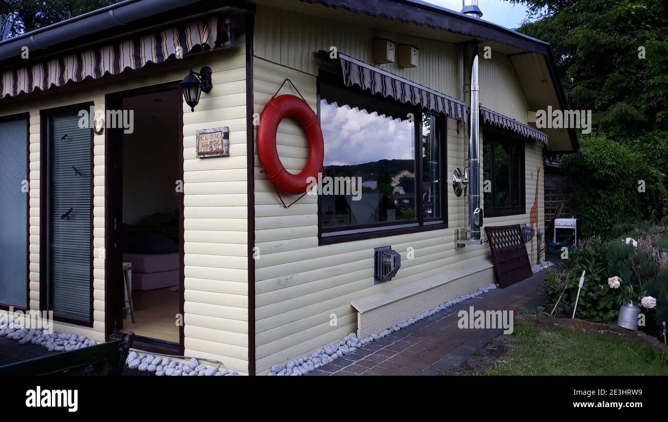 Holzhaus - Holzhütte Stockfoto