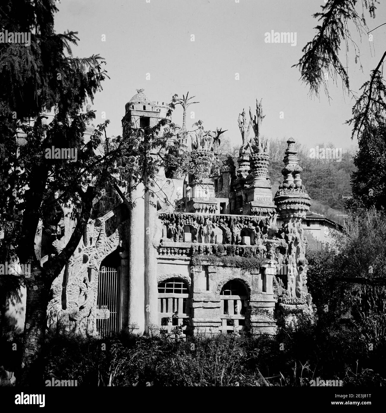 Idealer Palast - Le Palais Idéal, von Facteur Cheval, Auberives, Rhone, Frankreich, 1972 Stockfoto