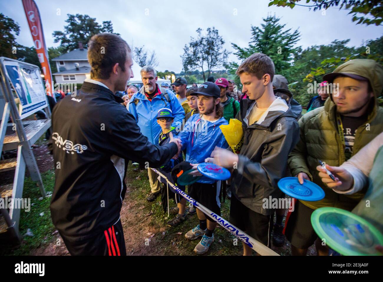 Disc Golf Meisterschaft in Rock Hill. SC Stockfoto