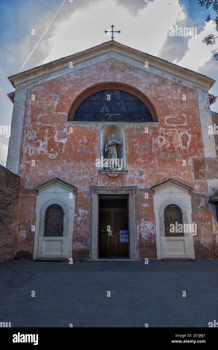 Kirche San Bonaventura al Palatino auf dem Palatin in Rom, Italien, Franziskanerkloster Kirche von 1689. Stockfoto