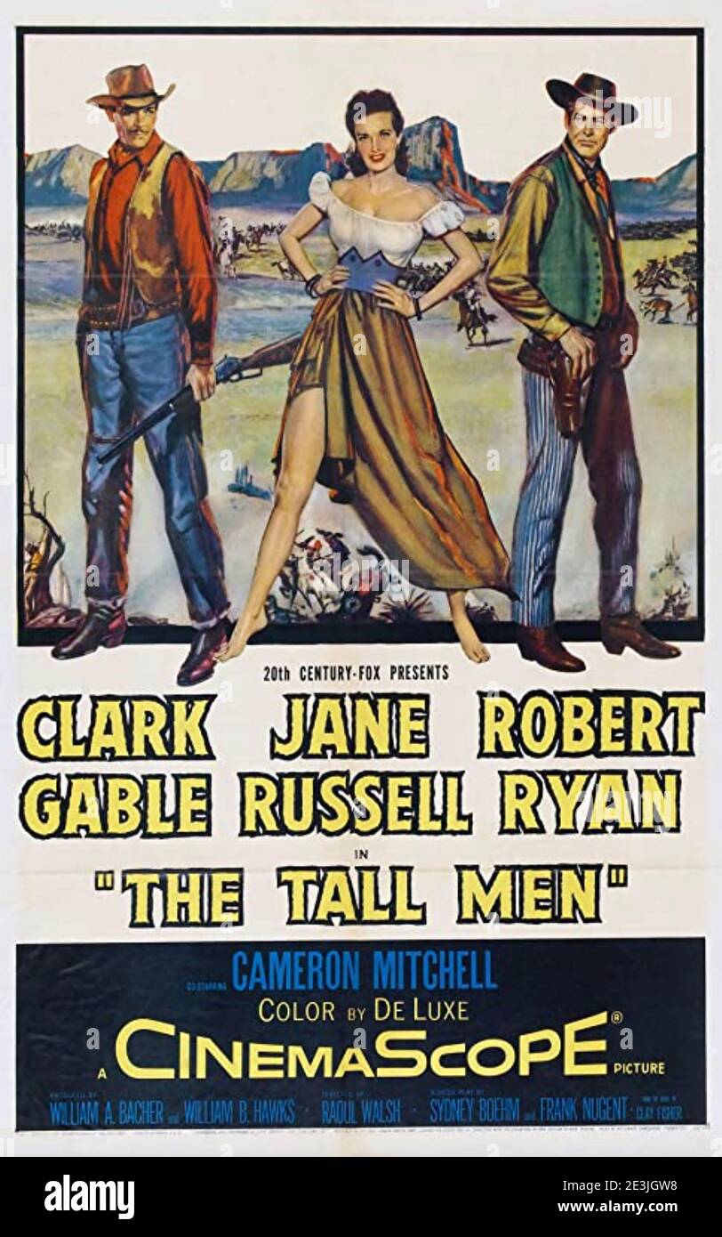 THE TALL MEN 1955 20th Century Fox Film mit Jane Russell, Clark Gable, Robert Ryan Stockfoto