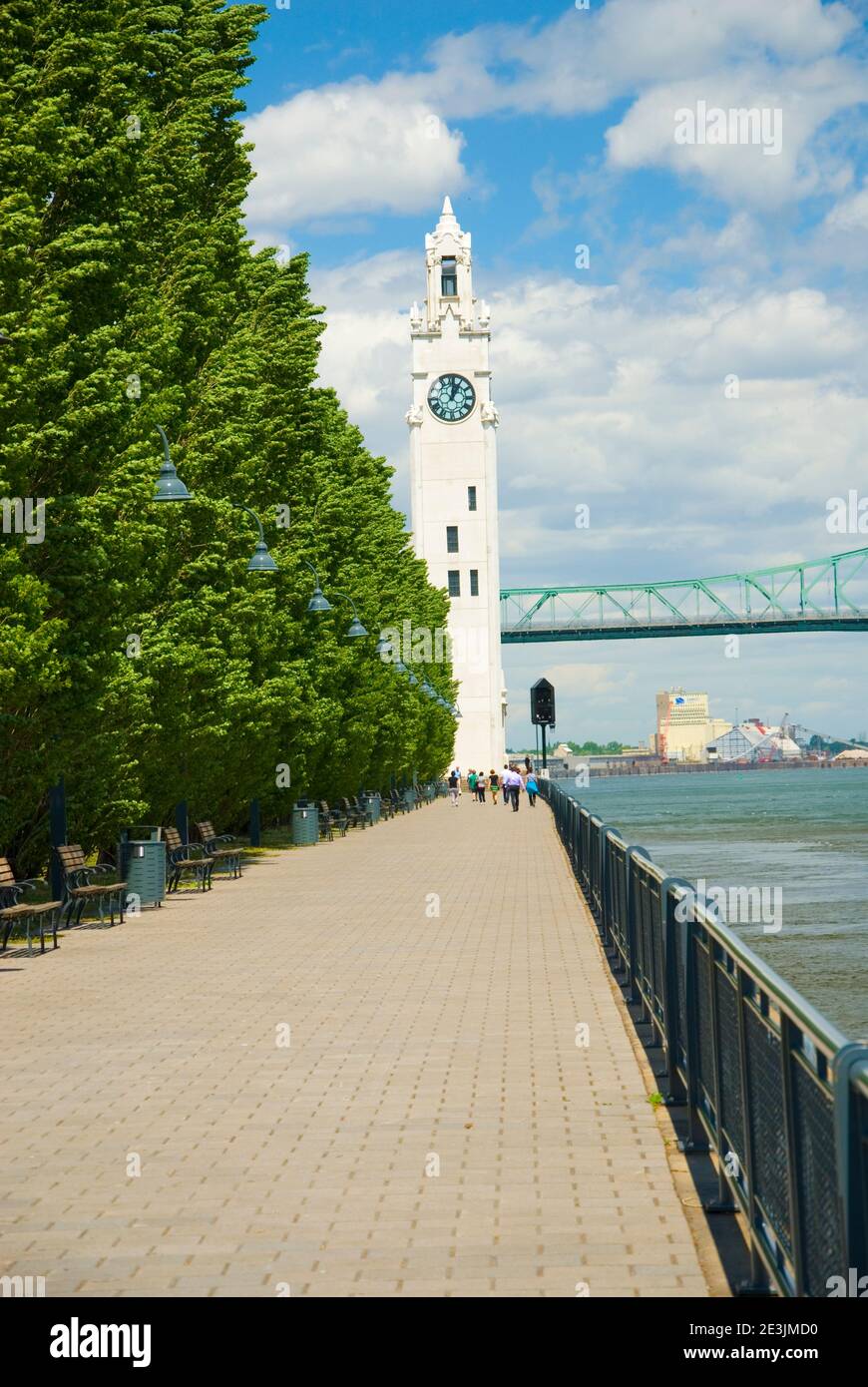 Clock Tower, Alter Hafen, St Lawence River, Montreal, Quebec, Kanada Stockfoto