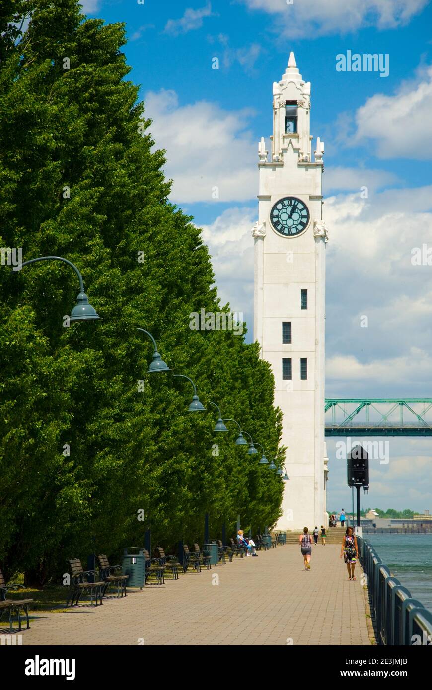 Clock Tower, Alter Hafen, St Lawence River, Montreal, Quebec, Kanada Stockfoto