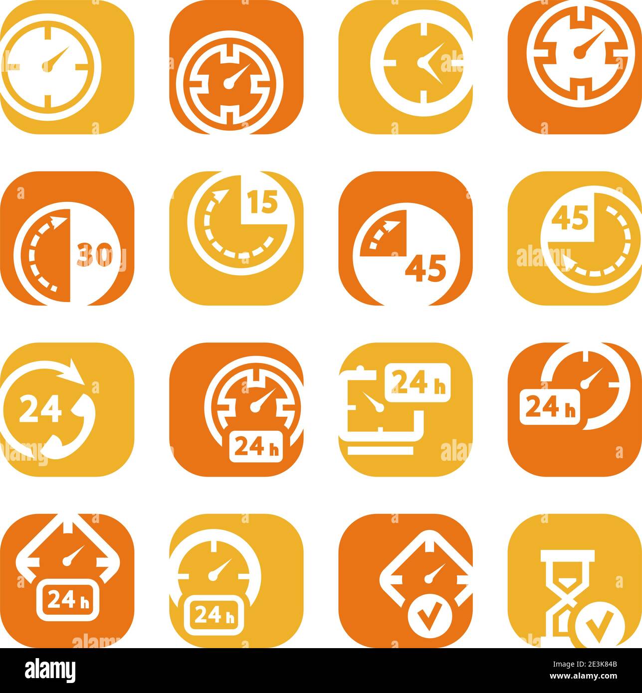 Elegantes, farbenfrohes Icon-Set für Mobilgeräte, Websites und Anwendungen. Stock Vektor