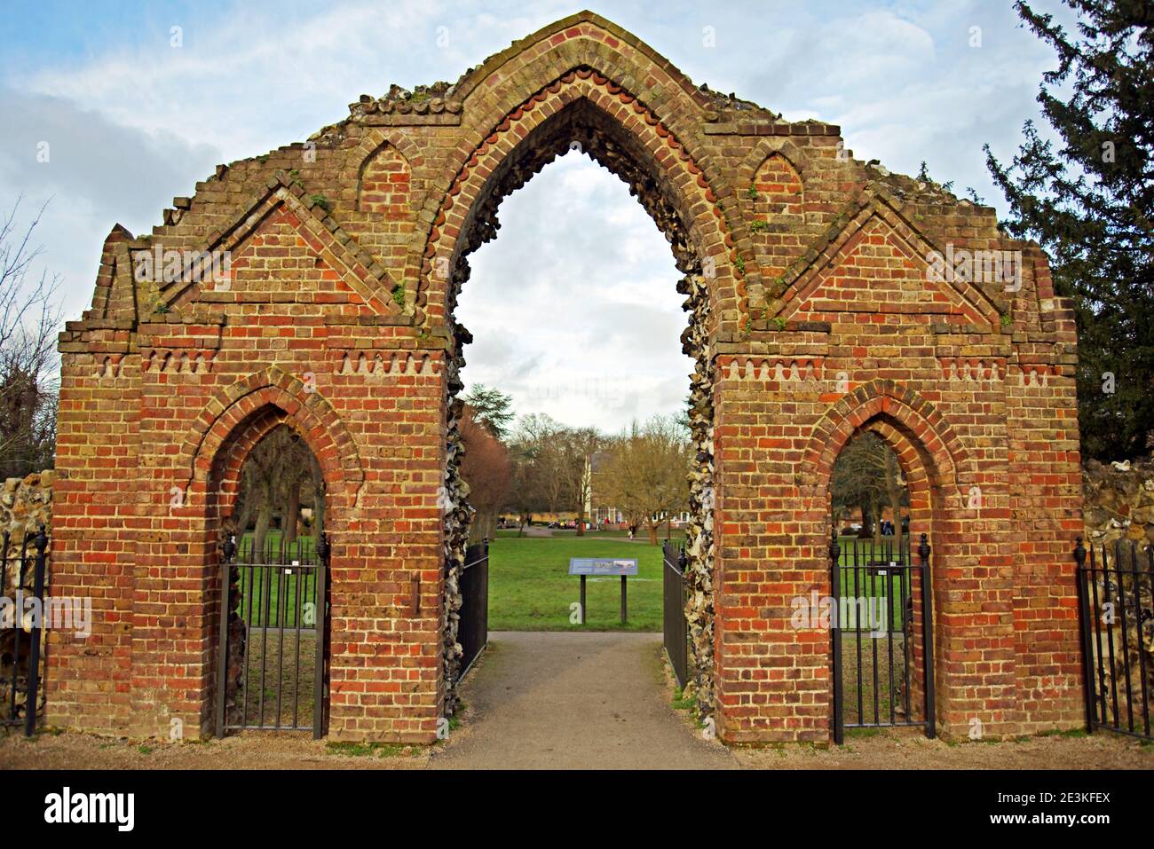 Flint Arch Stockfoto