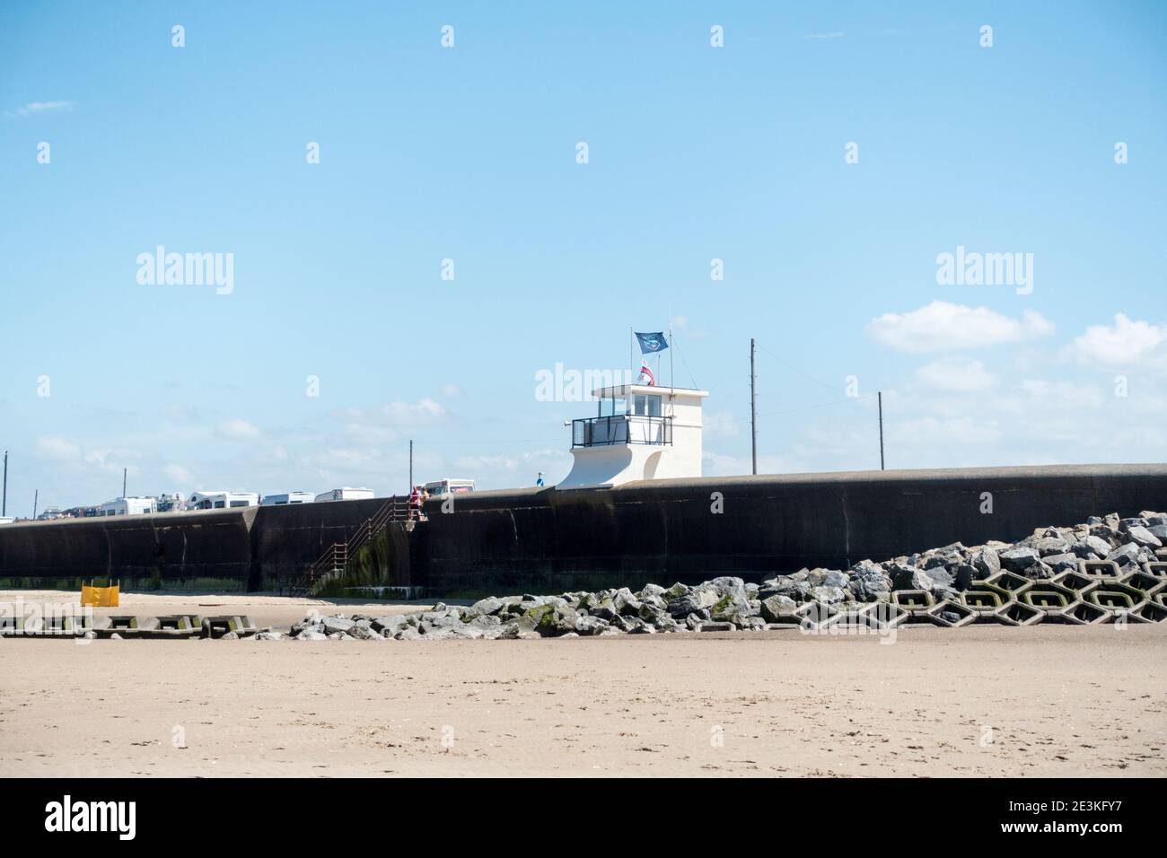 WCSC segelt vom Strand Stockfoto