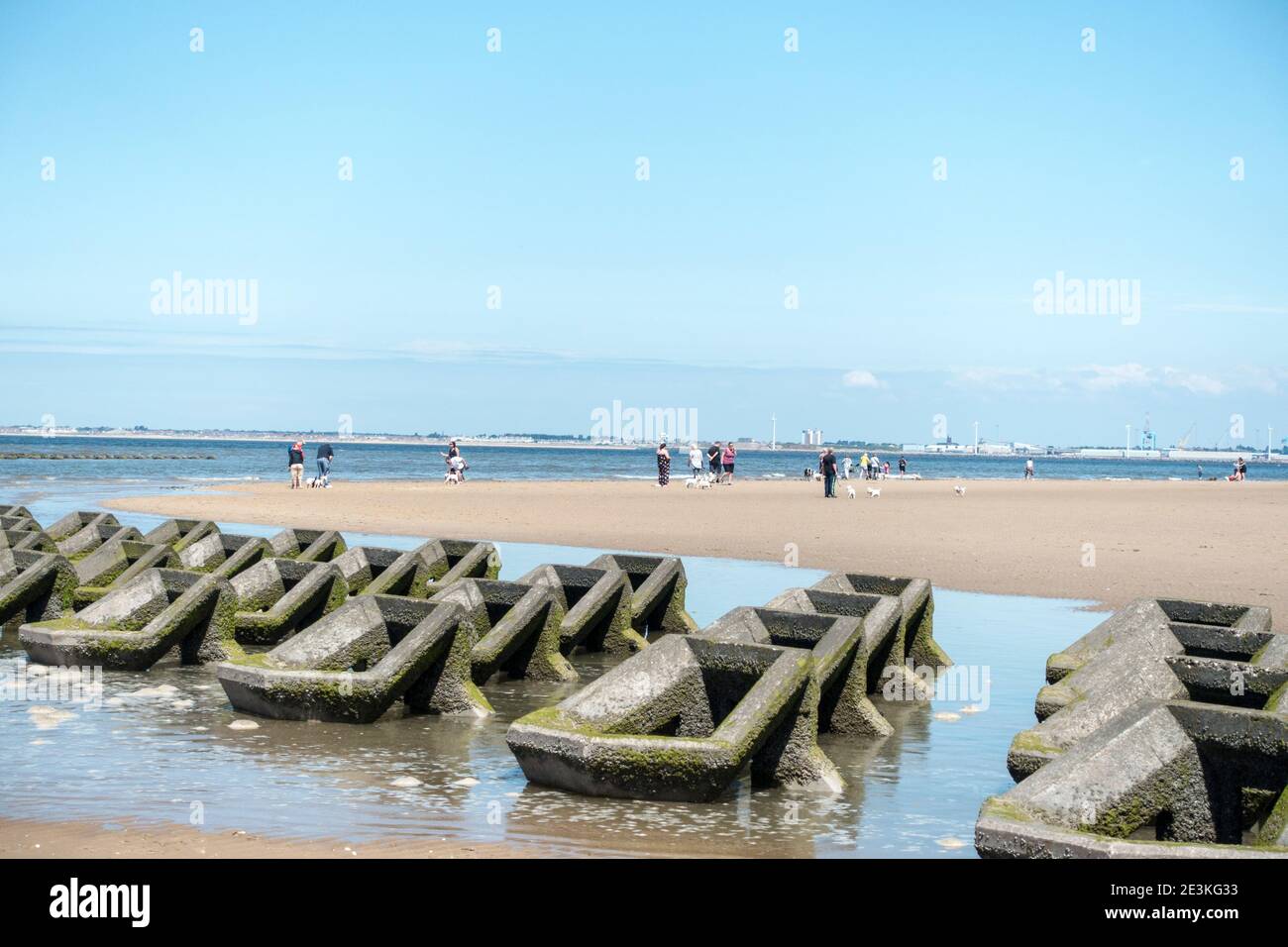 WCSC segelt vom Strand Stockfoto