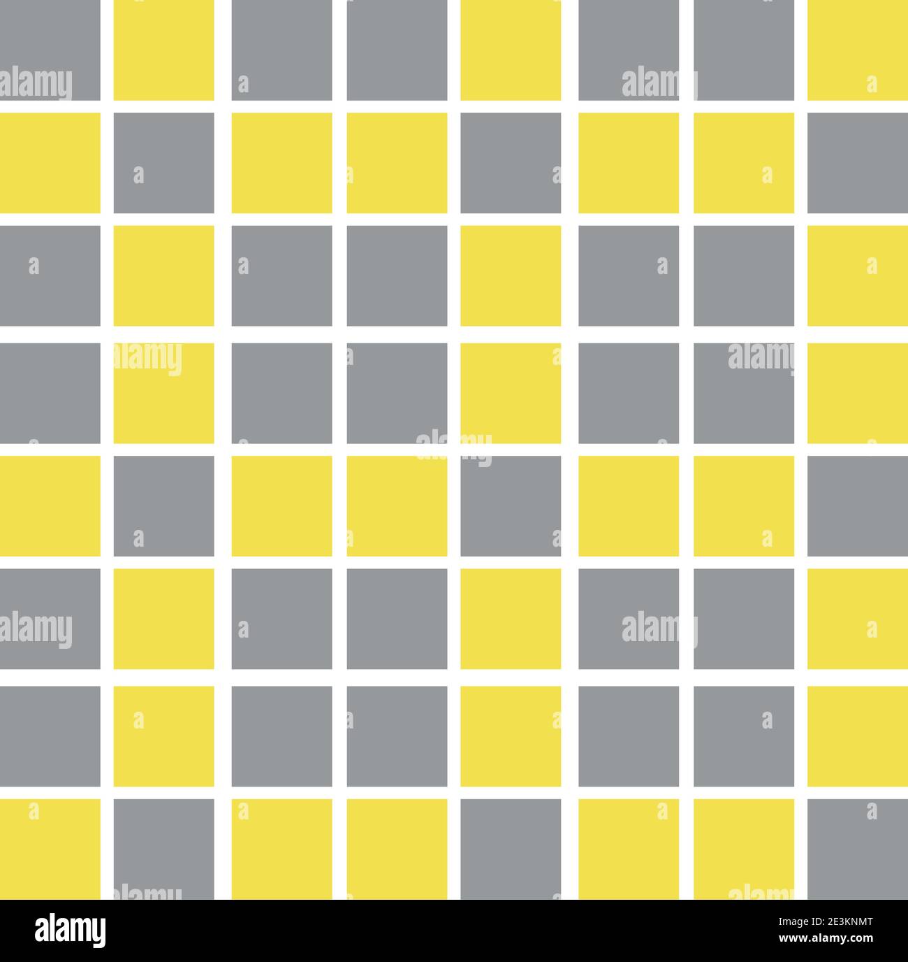Ultimate Grey und Illuminating Yellow Trendfarben des Jahres 2021. Farbmuster, Vektorgrafik Stock Vektor