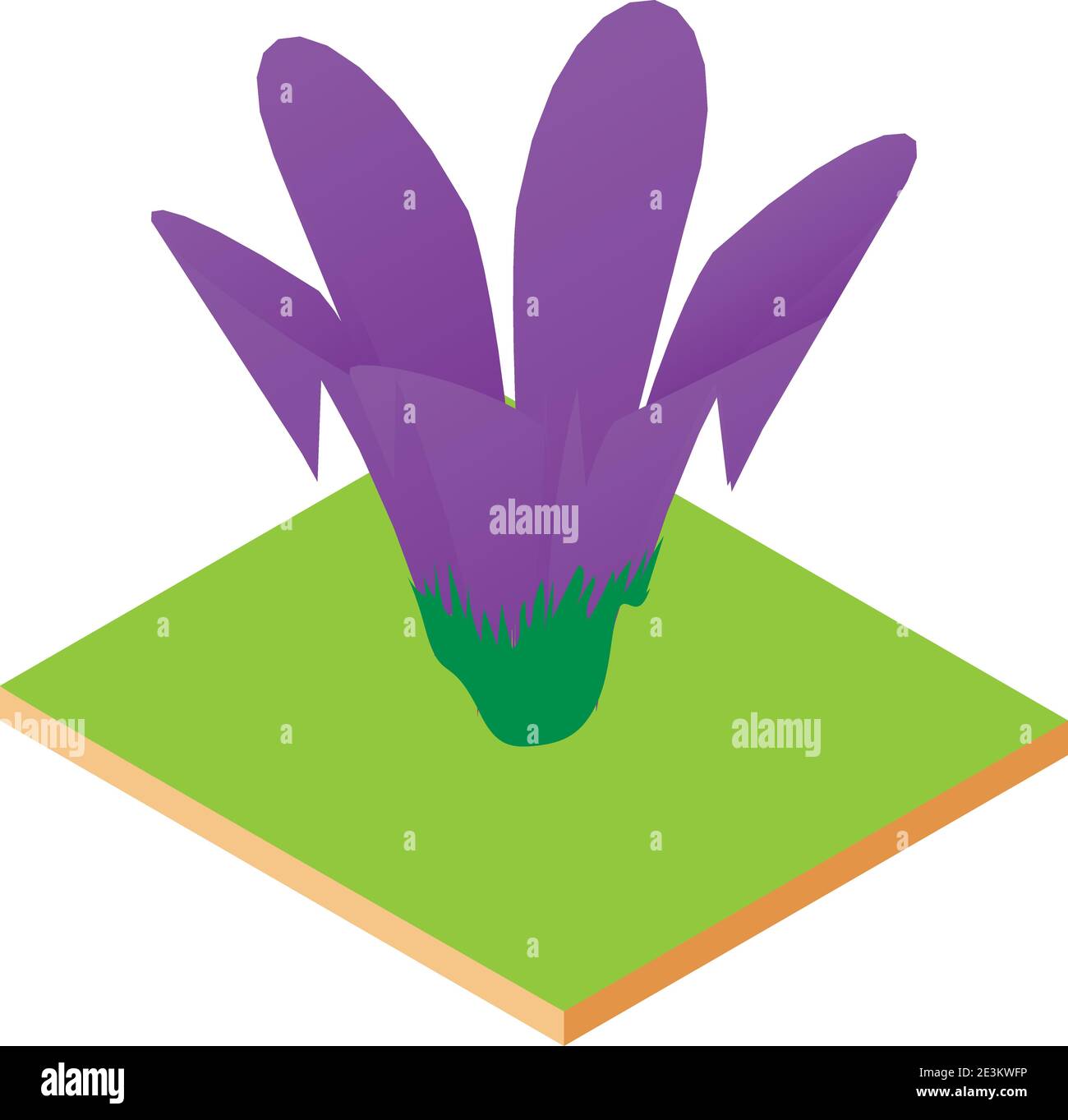 Symbol für Frühlingsblumen. Isometrische Illustration des Frühlings Blume Vektor-Symbol für Web Stock Vektor