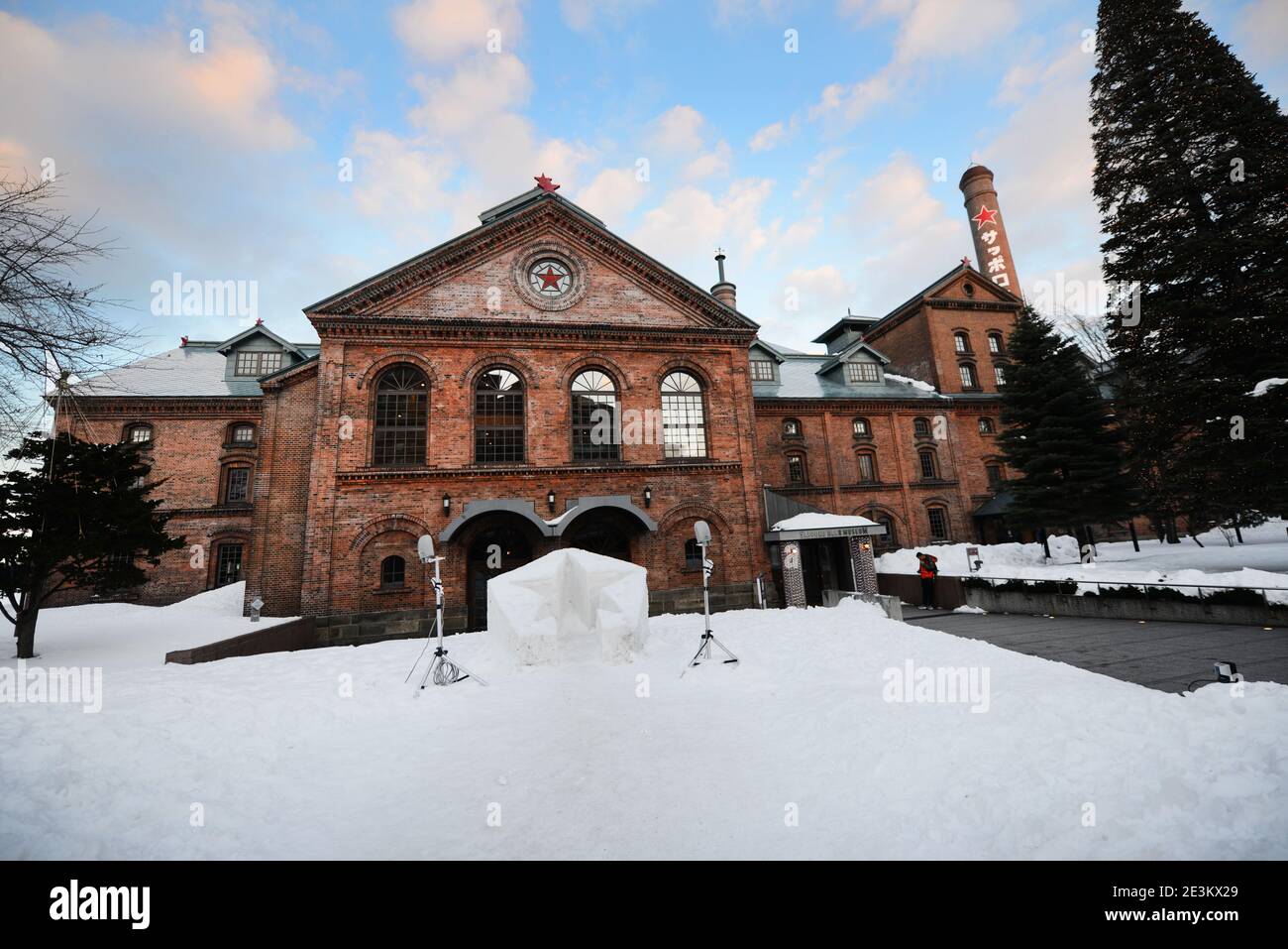 Das Sapporo Biermuseum in Sapporo, Hokkaido, Japan. Stockfoto