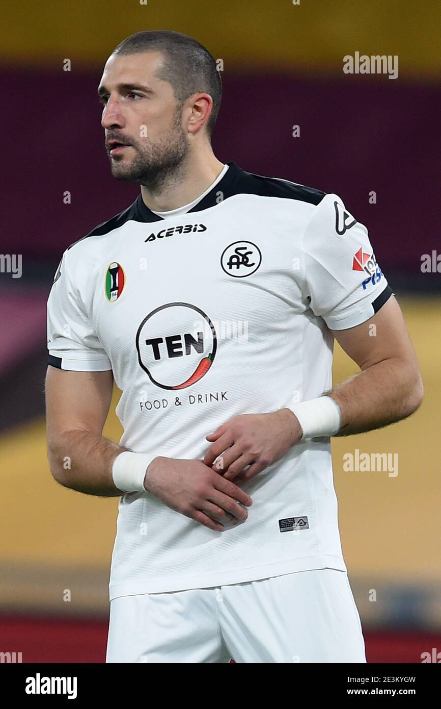 Rom Ita Januar 2021 Andrej Galabinov Von Spezia As Roma V Spezia Calcio Italien Cup Kredit Unabhangige Fotoagentur Alamy Live Nachrichten Stockfotografie Alamy