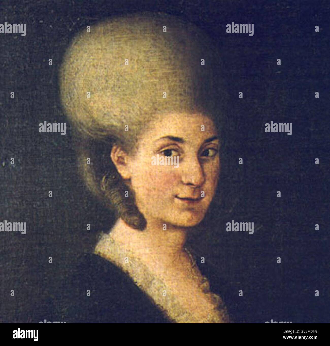 Maria Anna Mozart (Lange). Stockfoto