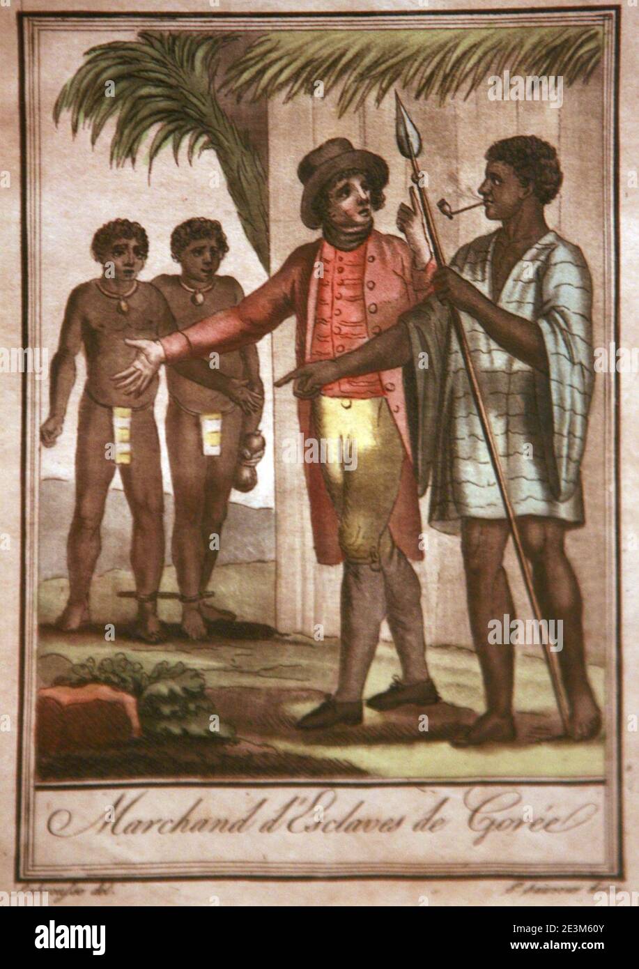 Marchands d'esclaves de Gorée-Jacques Grasset de Saint-Sauveur mg 8526. Stockfoto