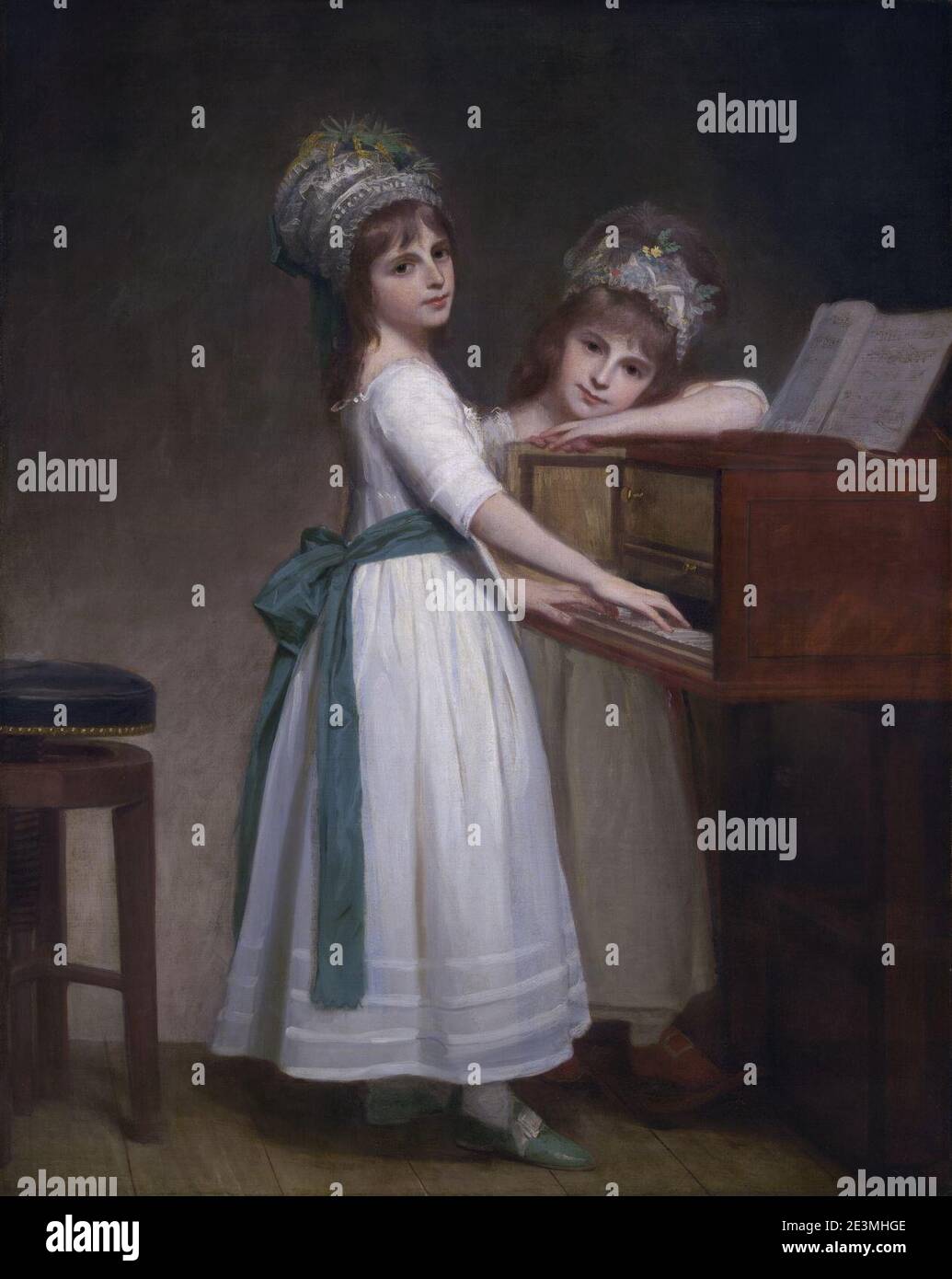 Maria und Catherine, Töchter von Edward Thurlow, 1. Baron Thurlow, von George Romney 1. Stockfoto