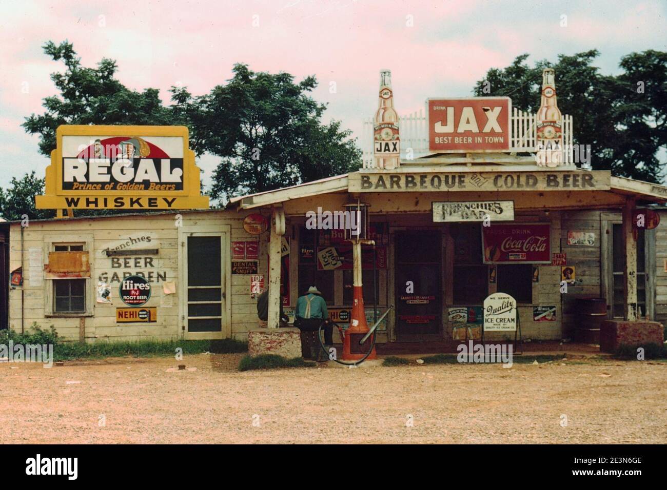 Marion Post Wolcott Cross Roads Store. Stockfoto