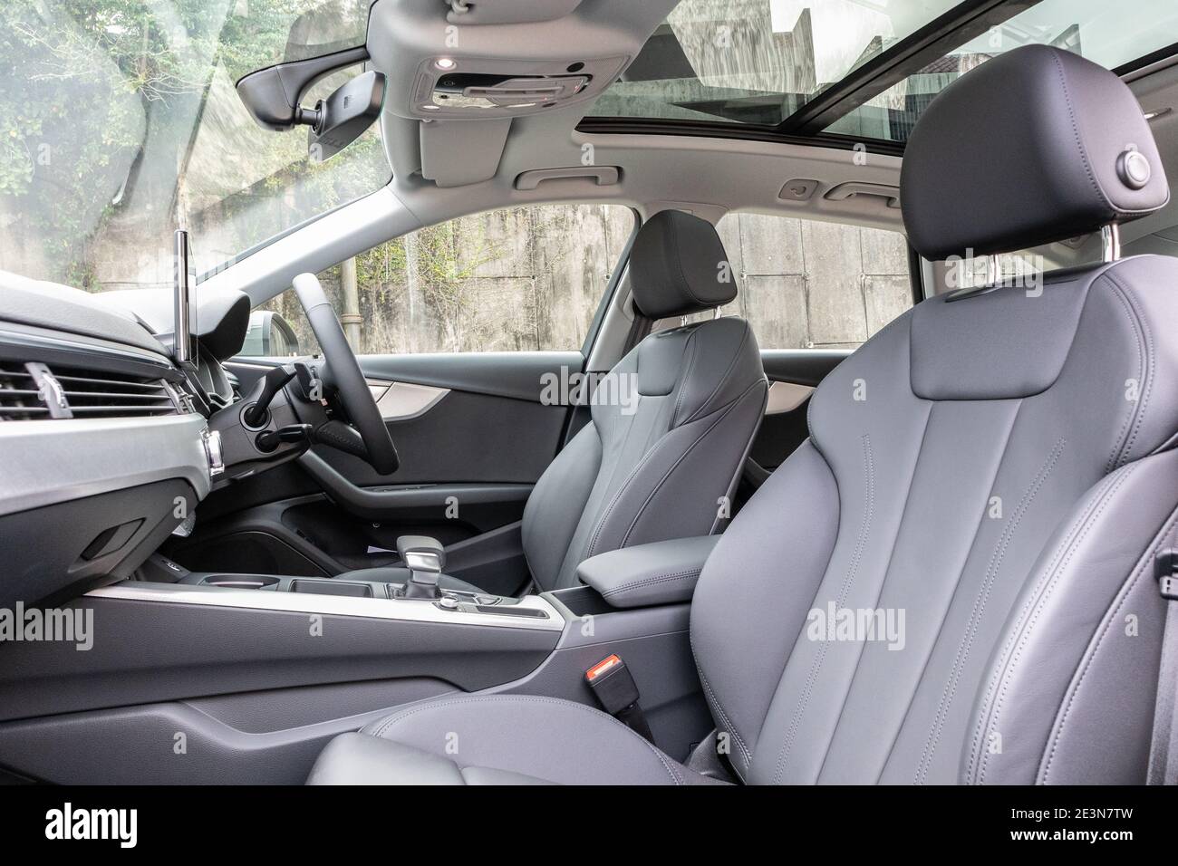 Hongkong, China Nov 24, 2020 : Audi A4 Avant 2020 Interior Nov 24 2020 in Hongkong. Stockfoto