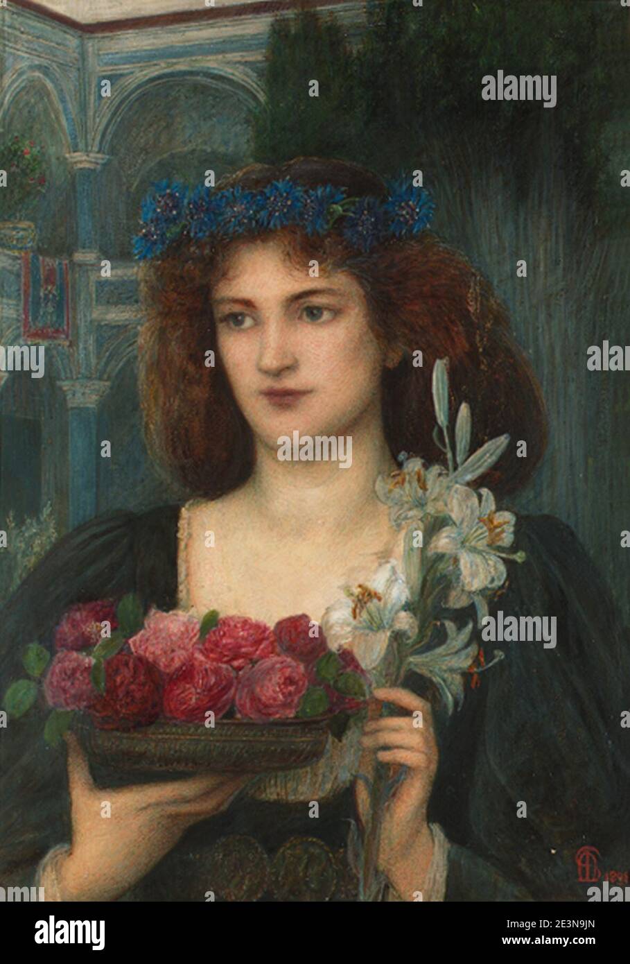 Marie Spartali Stillman - Beatrice (1898). Stockfoto