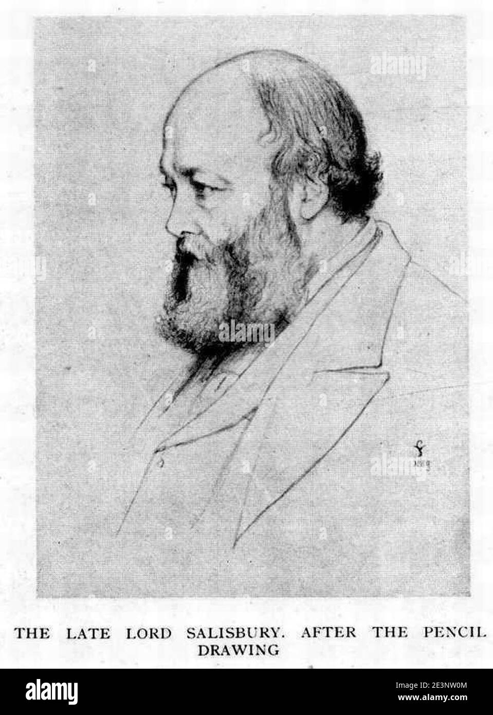 Marchionin von Granby - der verstorbene Lord Salisbury. Stockfoto