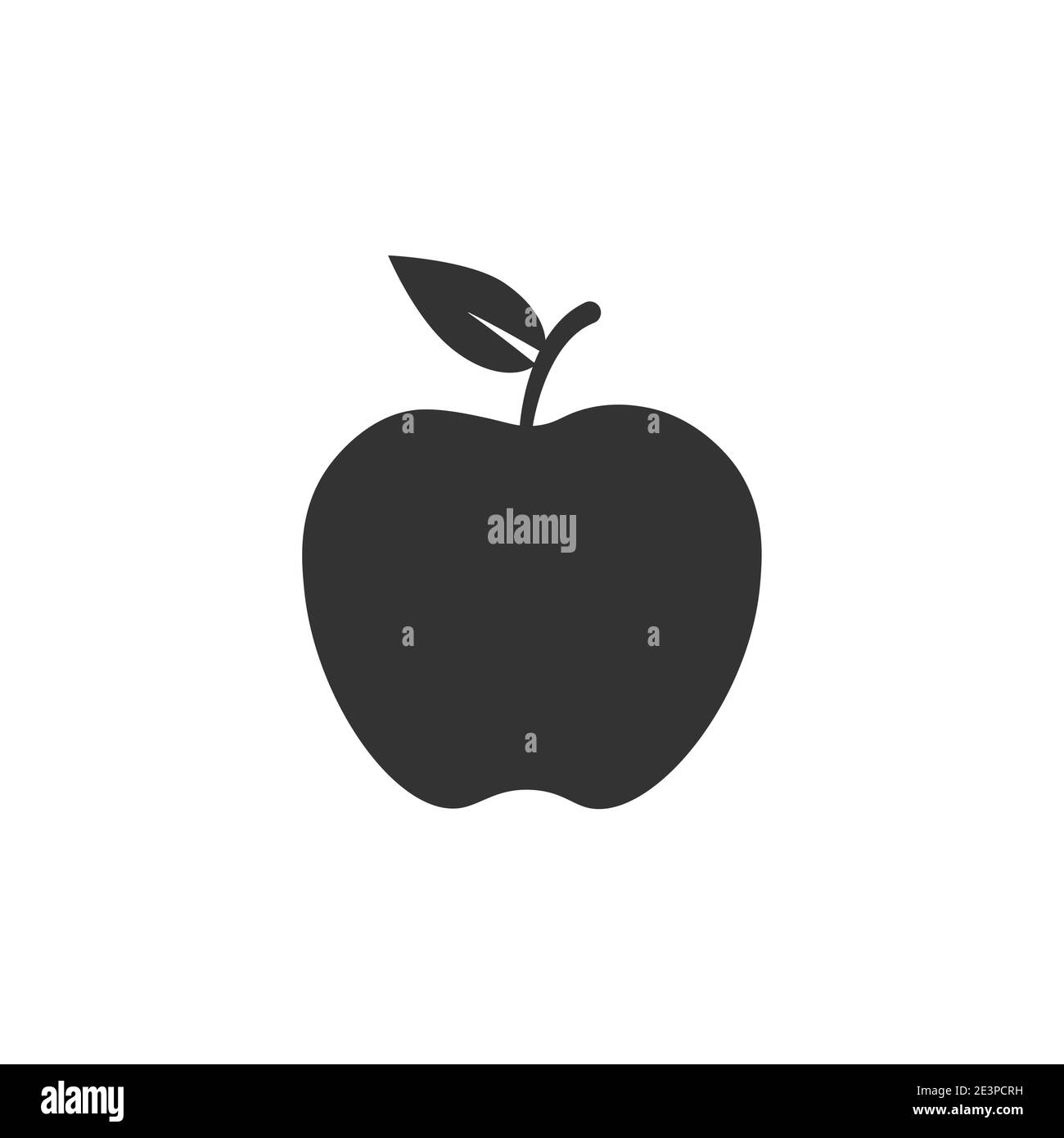 Apple-Vektorsymbol. Apple Ernährung Essen gesund Piktogramm-Logo Stock Vektor