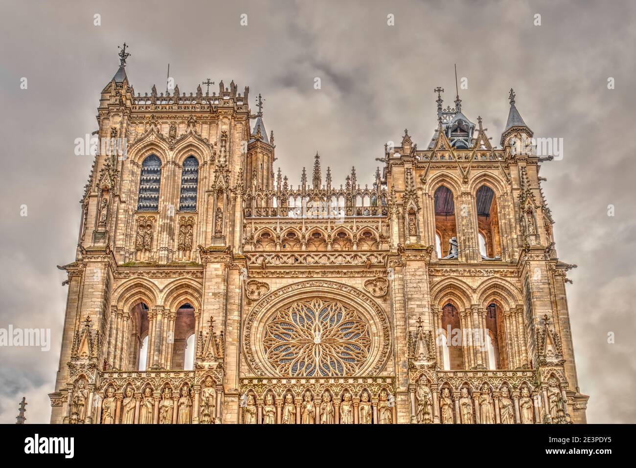 Amiens Kathedrale, HDR Bild Stockfoto