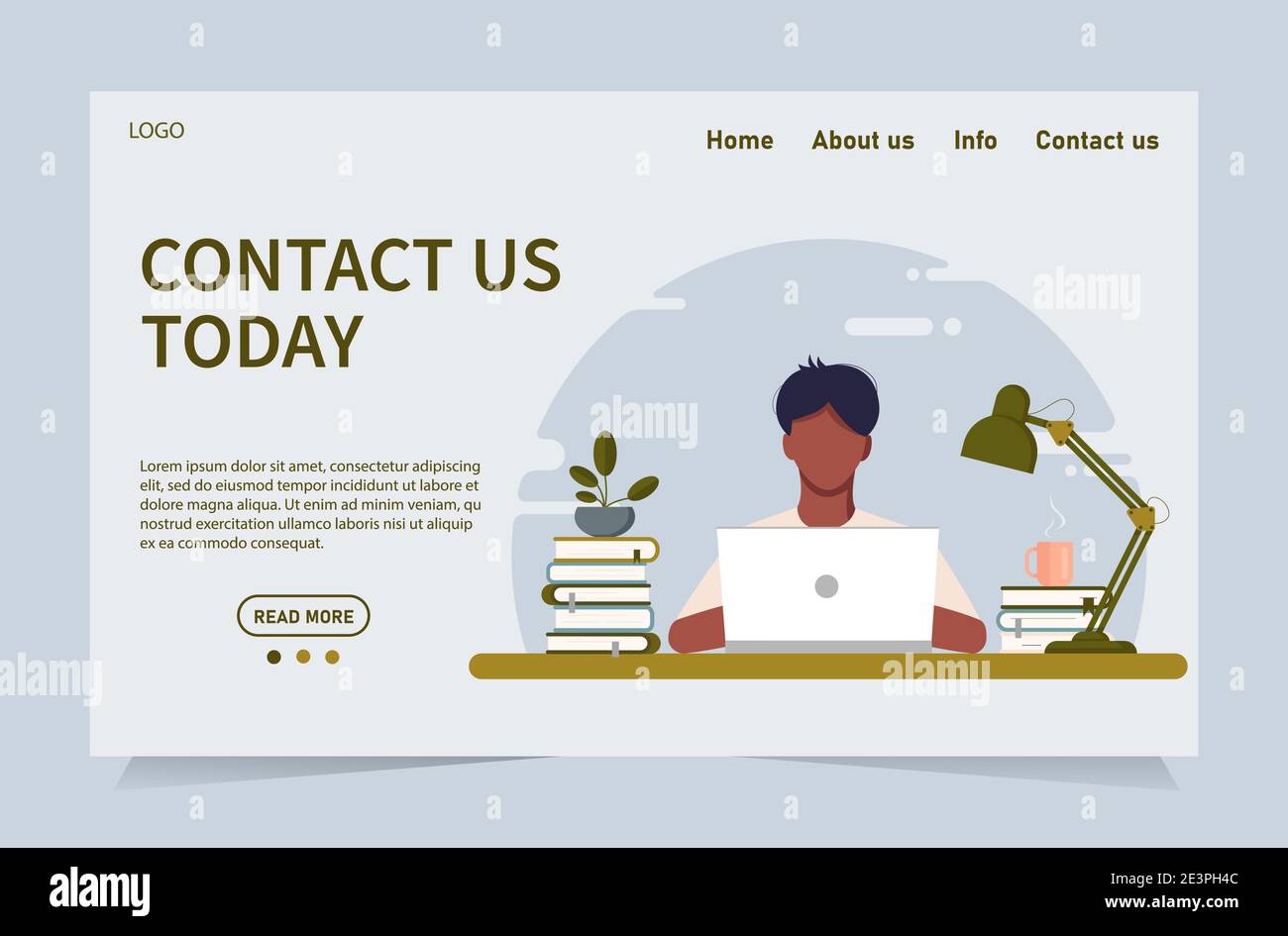 Chat-Site des Kundensupports Stock Vektor