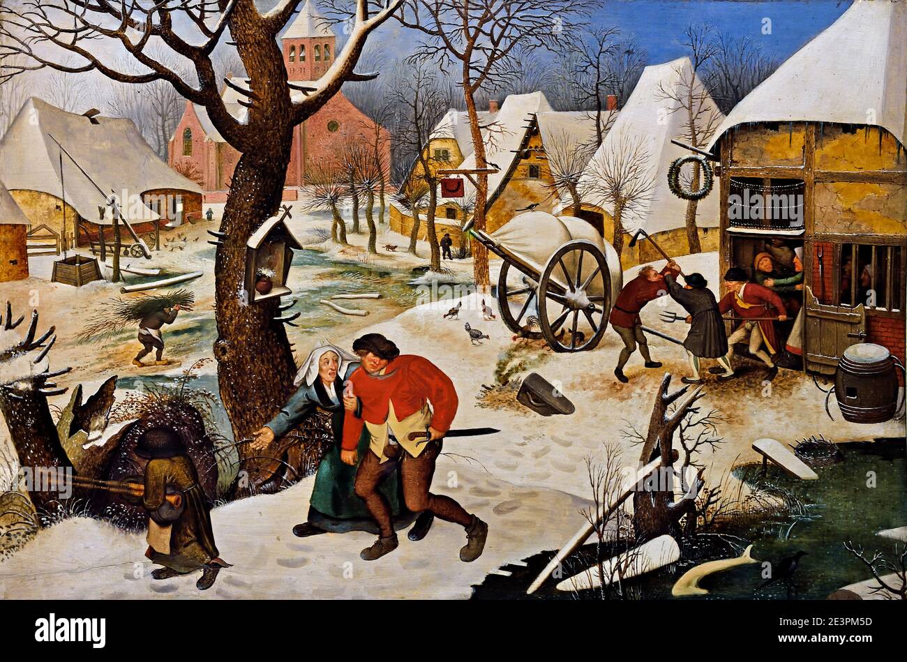 Pieter Bruegel der Jüngere 1564-1638 Rückkehr aus dem Gasthaus 1620 Belgier, Belgien, Flämisch, Stockfoto