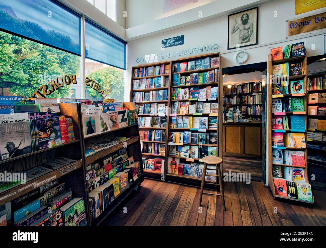 USA / Kalifornien / San Francisco / Buchhandlungen /unabhängige Buchhandlung von Landmark City Lights in San Francisco. Stockfoto
