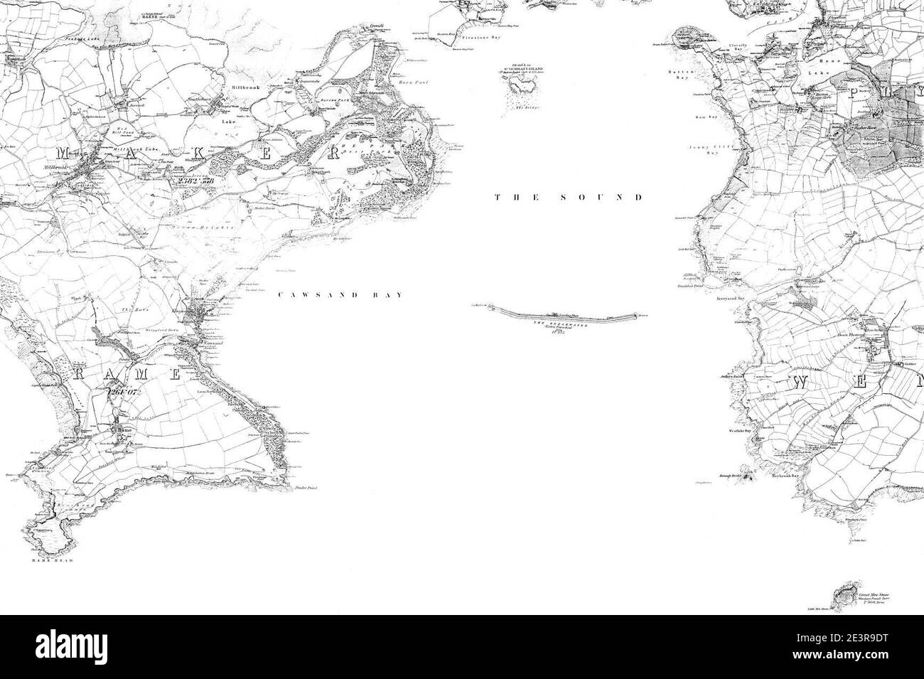 Karte von cornwall Fotos und Bildmaterial in hoher Auflösung Alamy