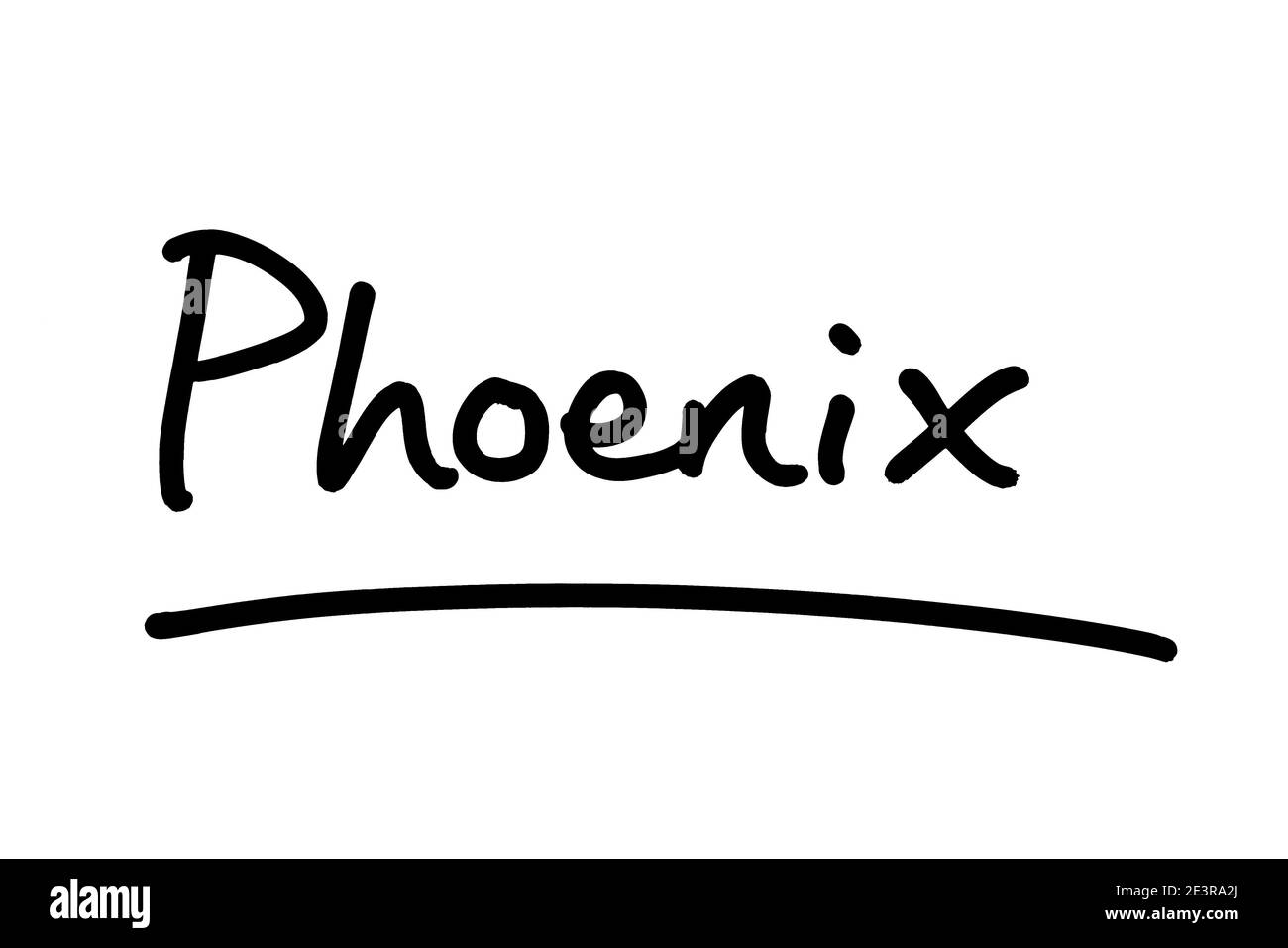 Phoenix - eine Stadt im Bundesstaat Arizona, in den Vereinigten Staaten von Amerika. Stockfoto