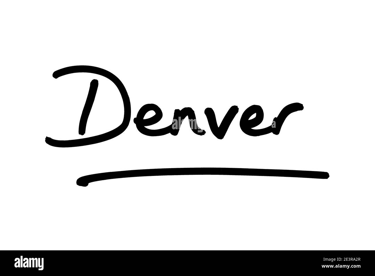 Denver - die Hauptstadt des Staates Colorado, in den Vereinigten Staaten von Amerika. Stockfoto