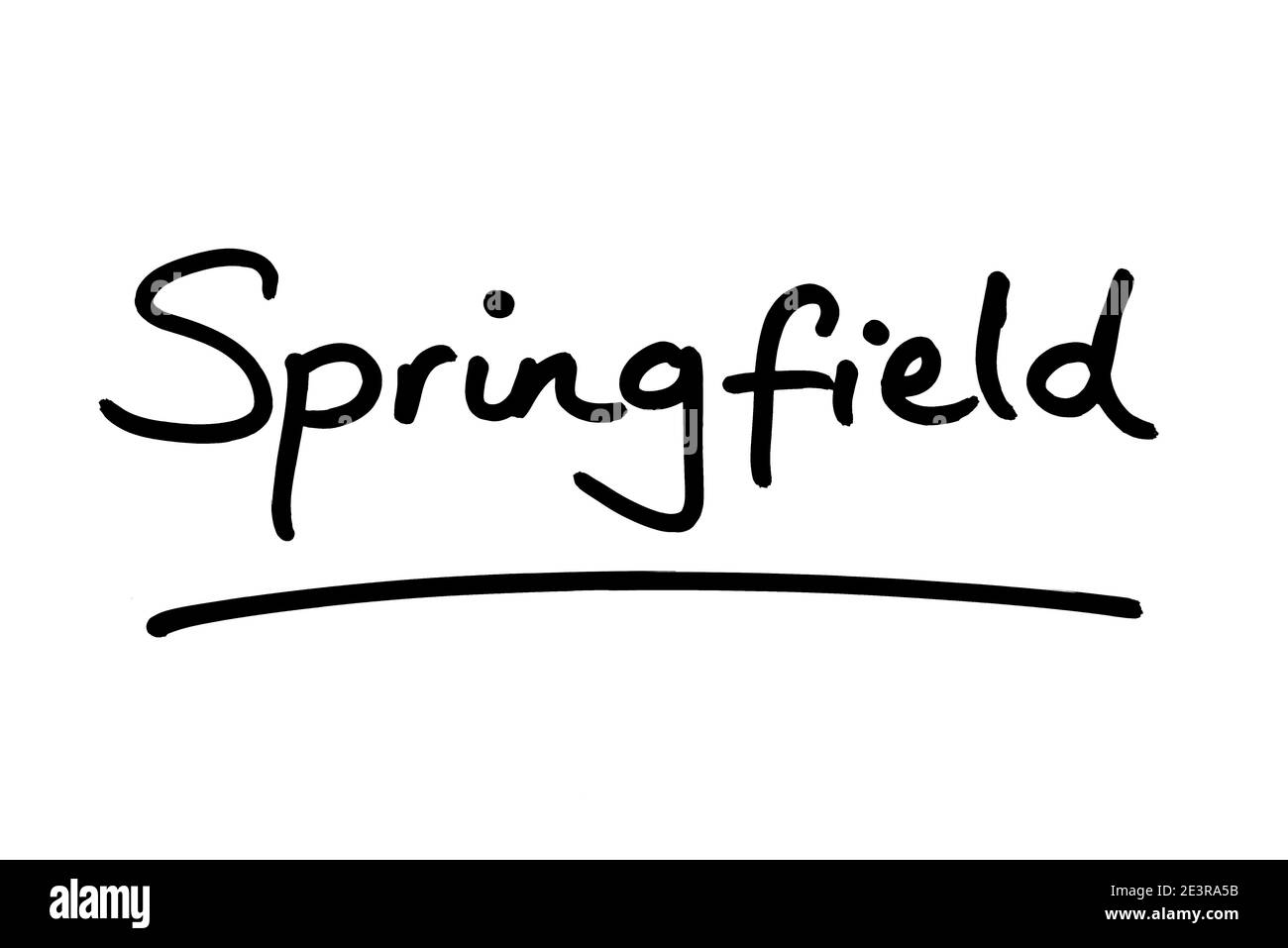Springfield - die Hauptstadt des Staates Illinois, in den Vereinigten Staaten von Amerika. Stockfoto