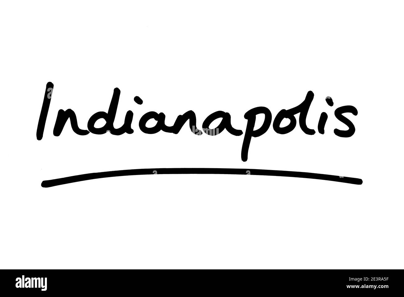 Indianapolis - die Hauptstadt des Staates Indiana, in den Vereinigten Staaten von Amerika. Stockfoto