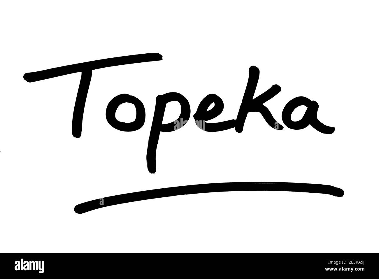 Topeka - die Hauptstadt des Staates Kansas, in den Vereinigten Staaten von Amerika. Stockfoto