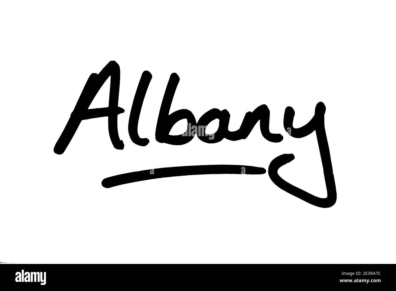 Albany - die Hauptstadt des Staates New York in den Vereinigten Staaten von Amerika. Stockfoto
