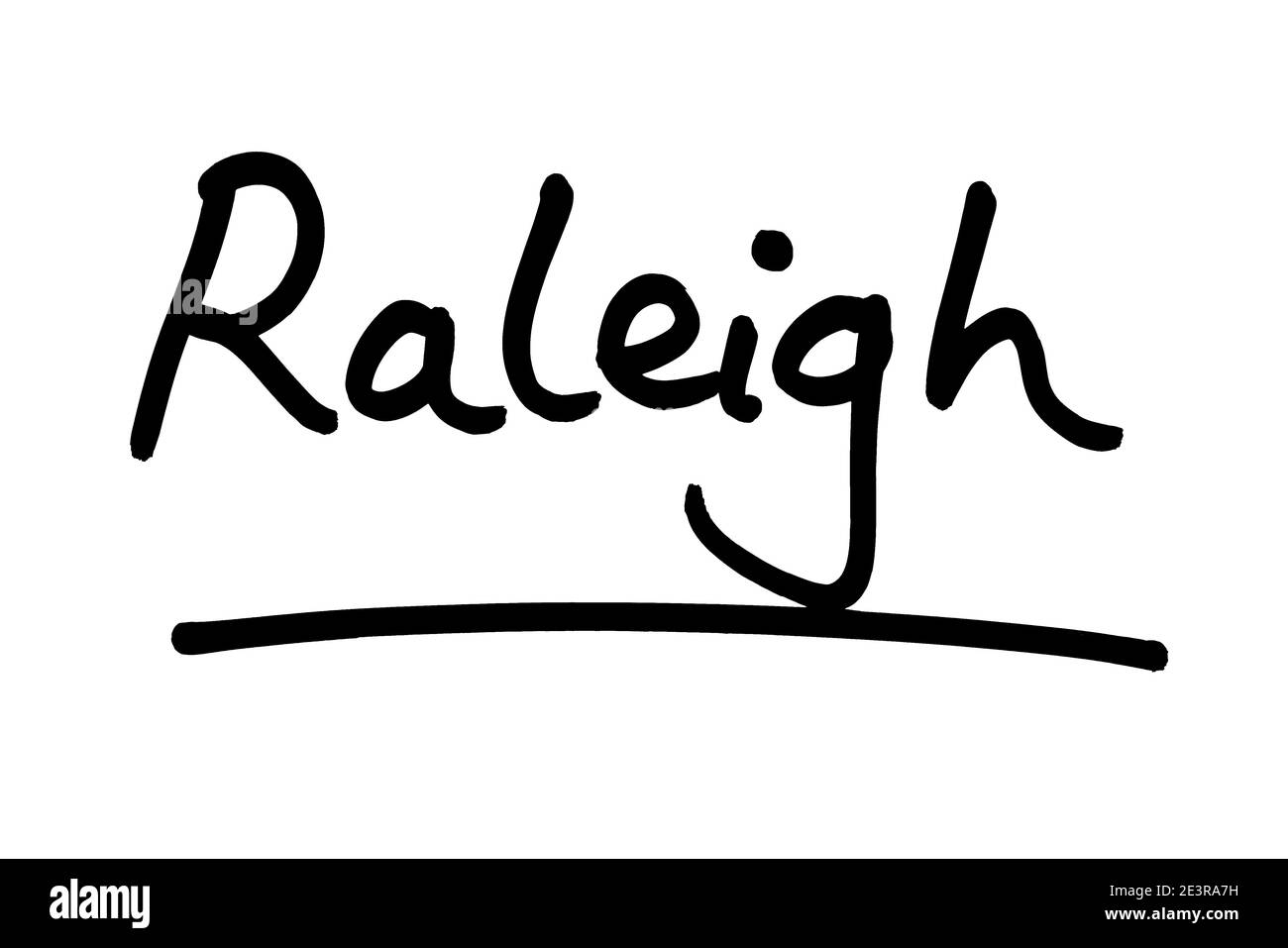 Rayleigh - die Hauptstadt des Staates North Carolina in den Vereinigten Staaten von Amerika. Stockfoto