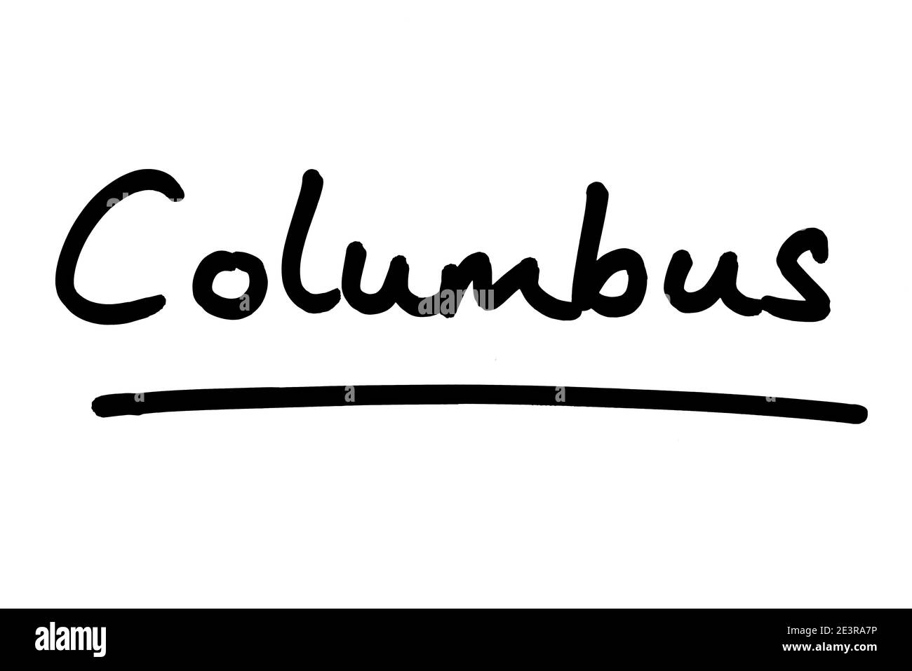 Columbus - die Hauptstadt des Staates Ohio in den Vereinigten Staaten von Amerika. Stockfoto