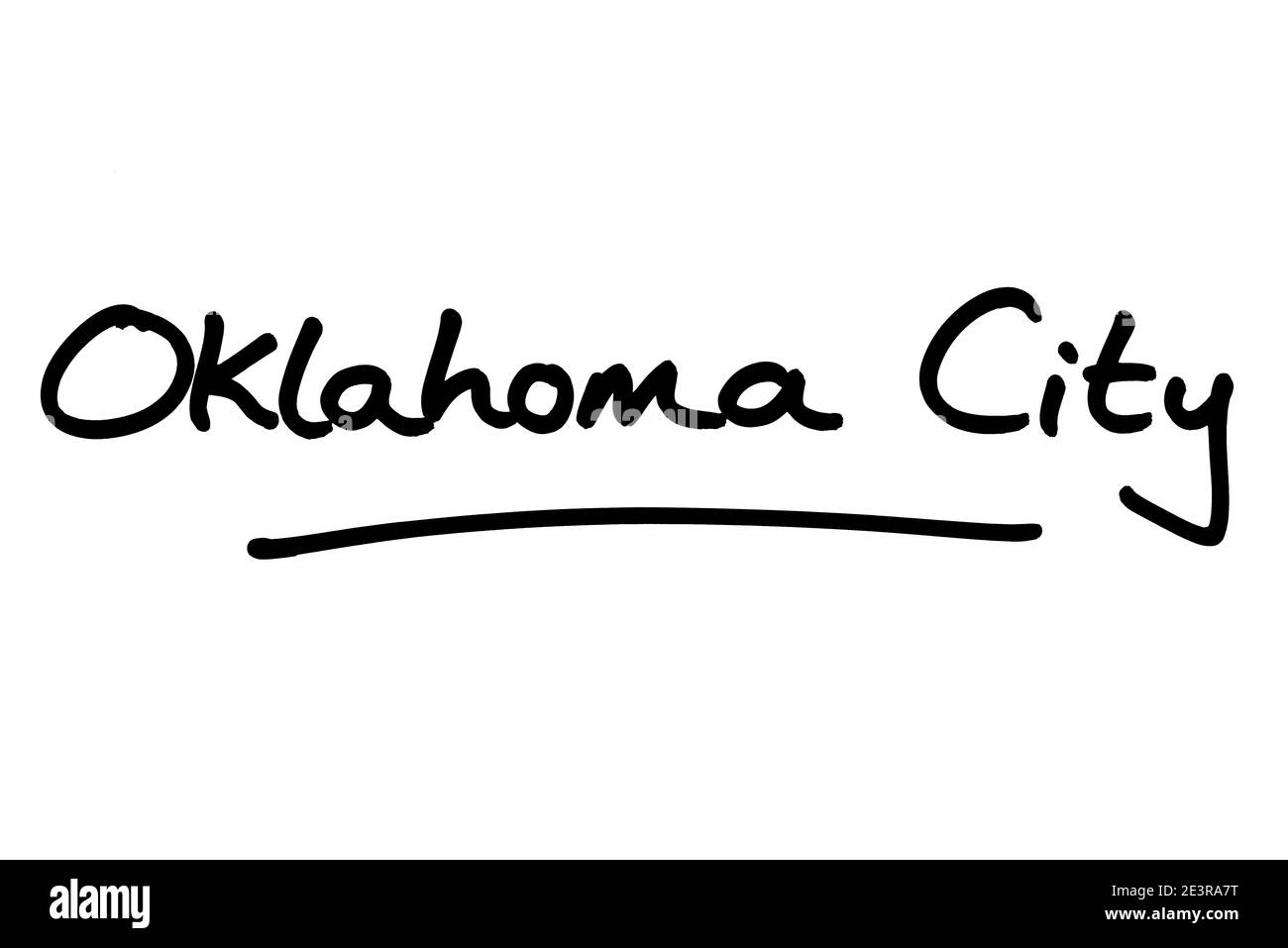 Oklahoma City - die Hauptstadt des Staates Oklahoma in den Vereinigten Staaten von Amerika. Stockfoto