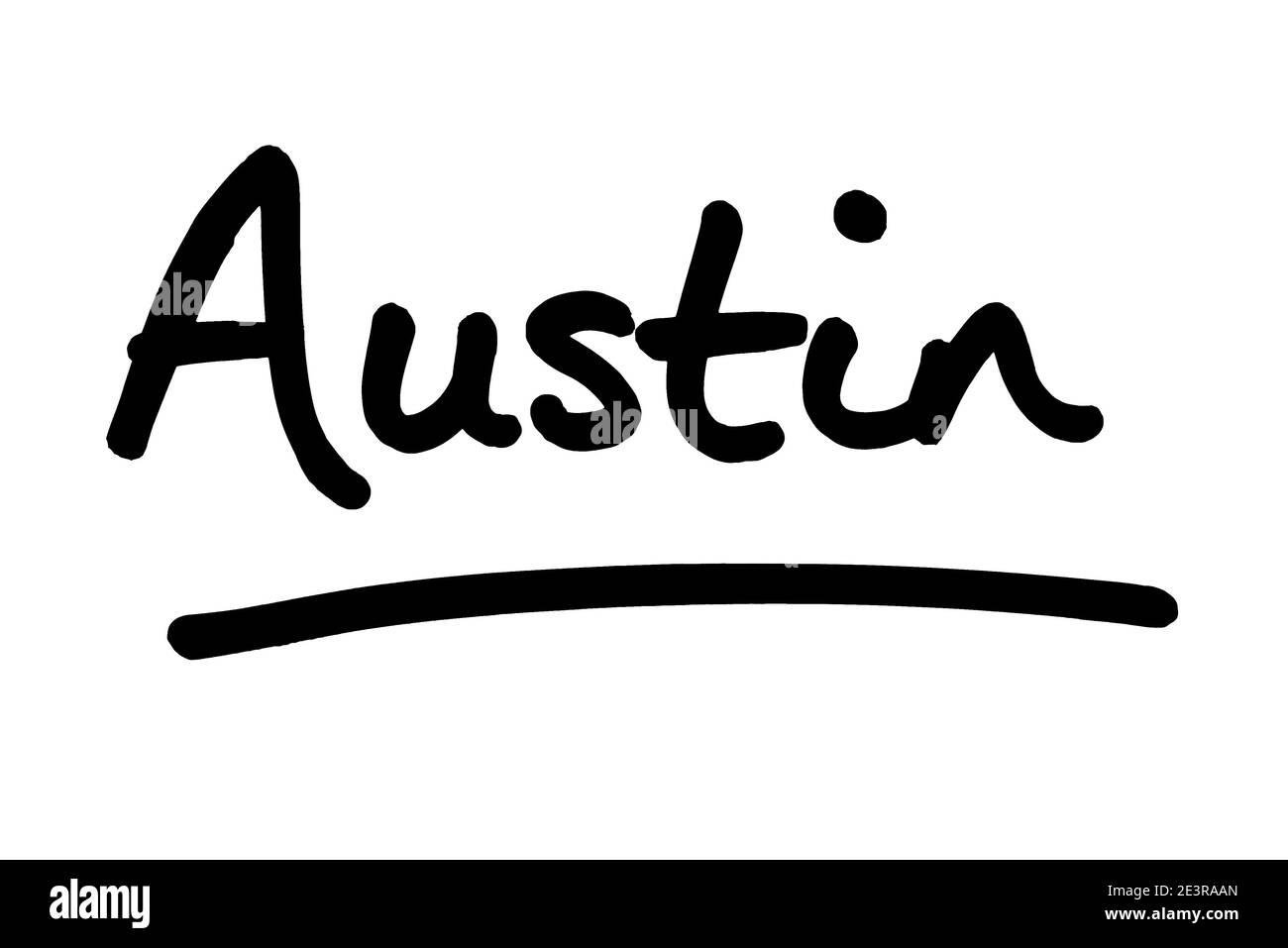 Austin - die Hauptstadt des Staates Texas in den Vereinigten Staaten von Amerika. Stockfoto