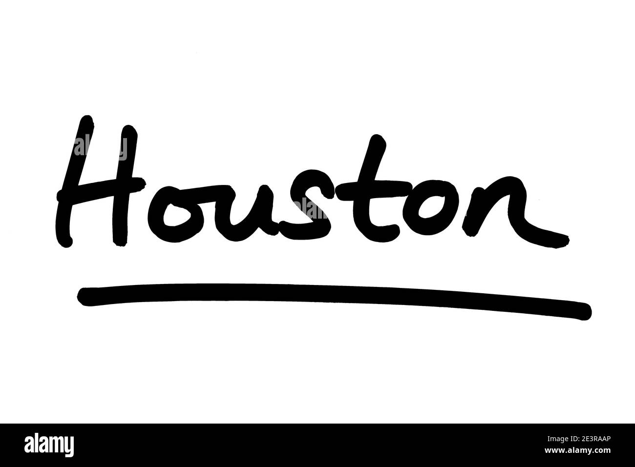 Houston - eine Stadt im Bundesstaat Texas in den Vereinigten Staaten von Amerika. Stockfoto