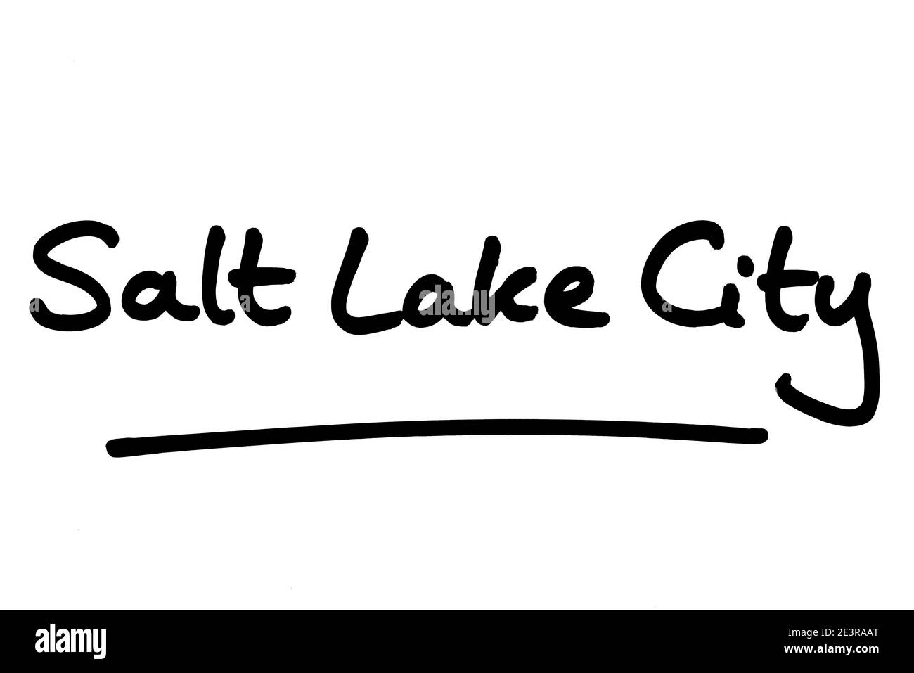 Salt Lake City - die Hauptstadt des Staates Utah in den Vereinigten Staaten von Amerika. Stockfoto