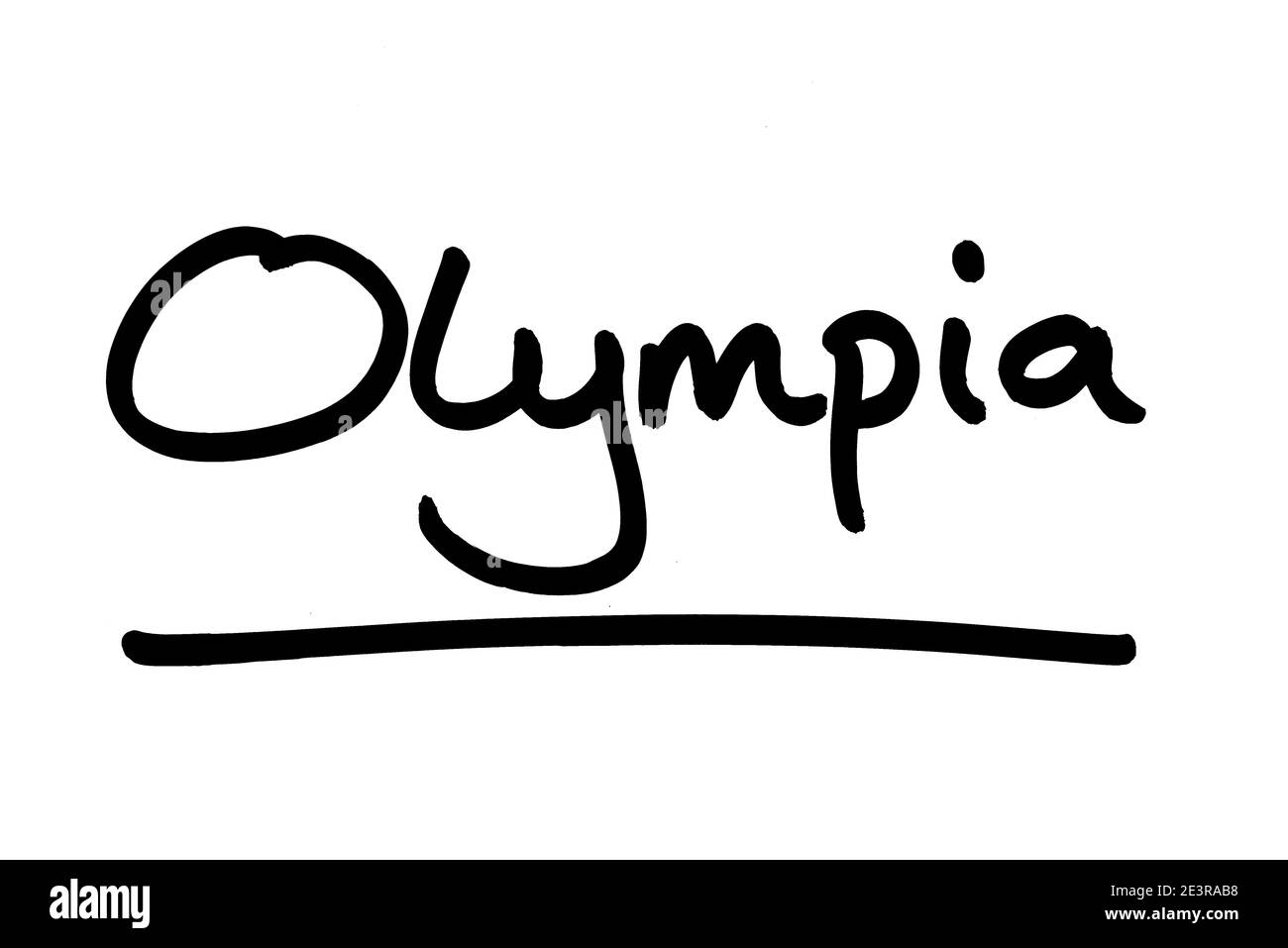 Olympis - die Hauptstadt des Staates Washington in den Vereinigten Staaten von Amerika. Stockfoto