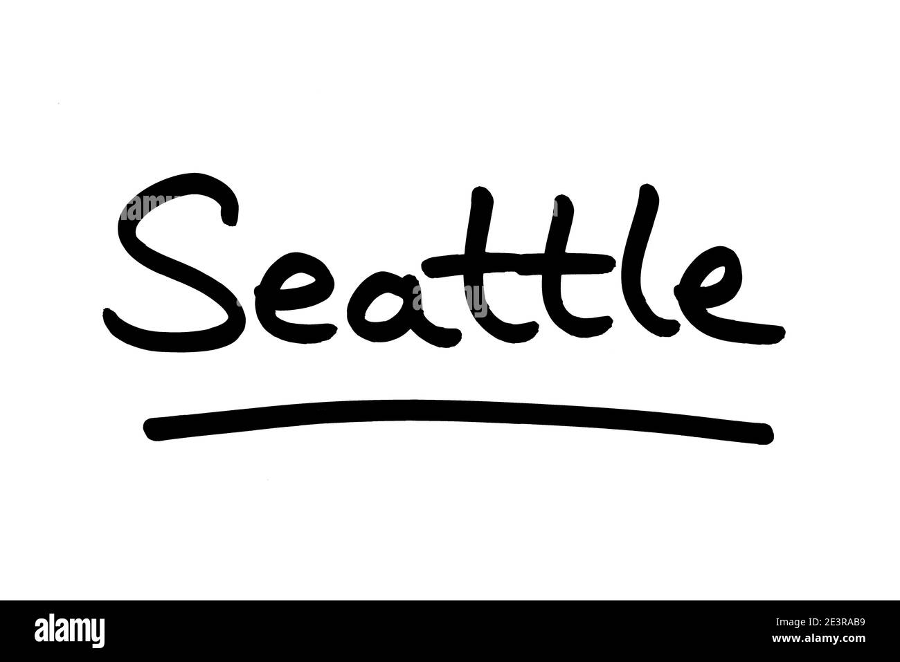 Seattle - eine Stadt im Bundesstaat Washington in den Vereinigten Staaten von Amerika. Stockfoto